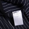 BALENCIAGA jacket in navy blue cotton and white stripes size 42