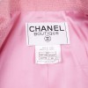 CHANEL vintage jacket in pink wool tweed size 38FR