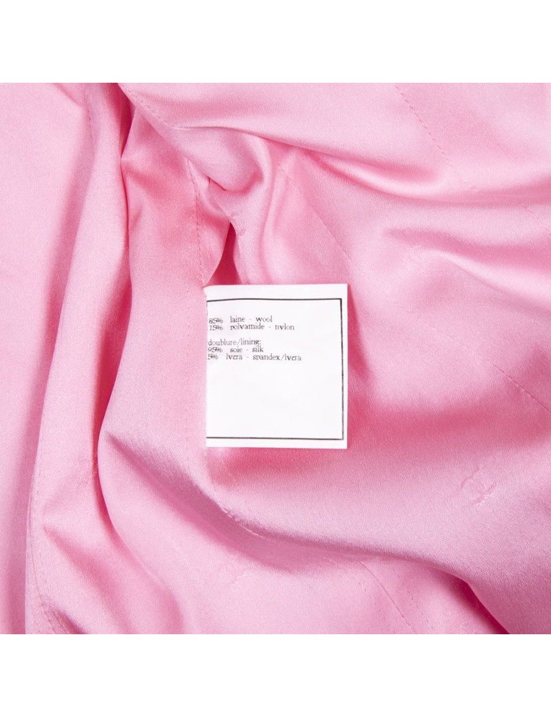 Veste T 38 CHANEL tweed rose