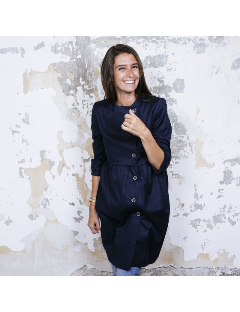 Robe manteau STELLA MC CARTNEY T40 bleu marine