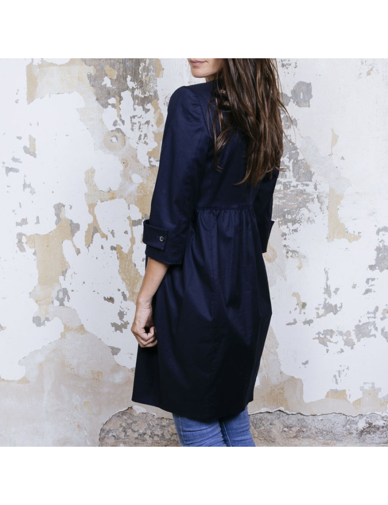 Robe manteau STELLA MC CARTNEY T40 bleu marine