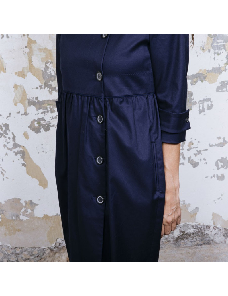 Robe manteau STELLA MC CARTNEY T40 bleu marine