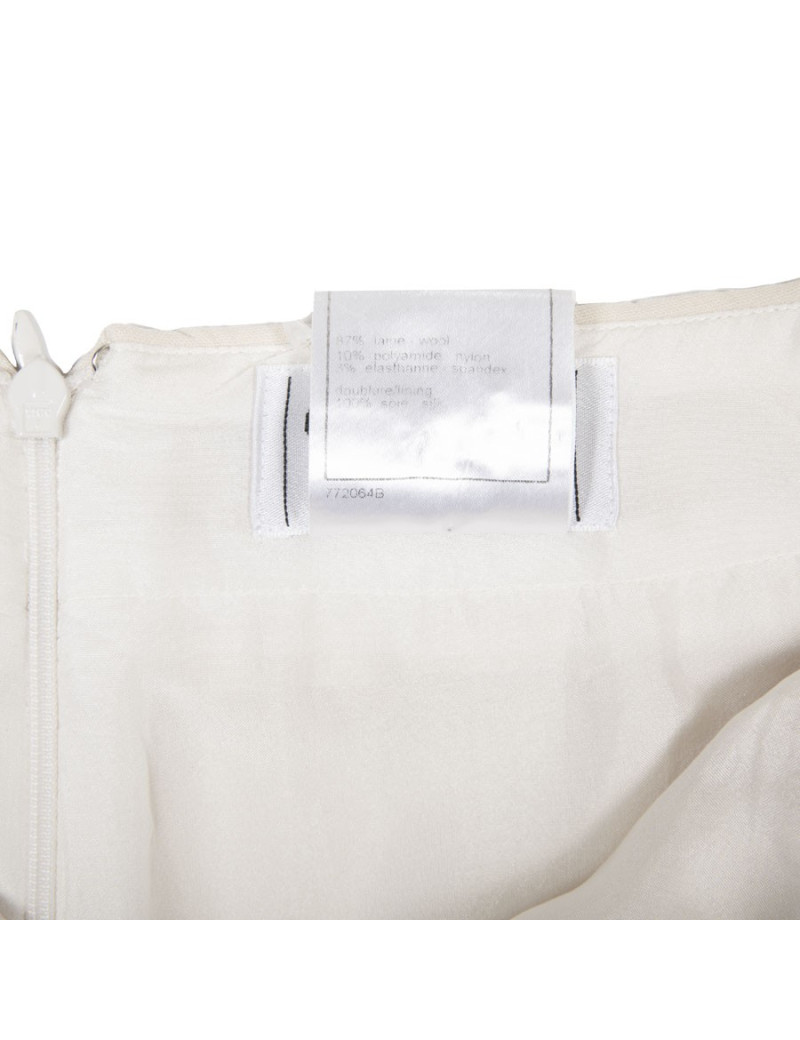 Jupe CHANEL t 38 en laine beige