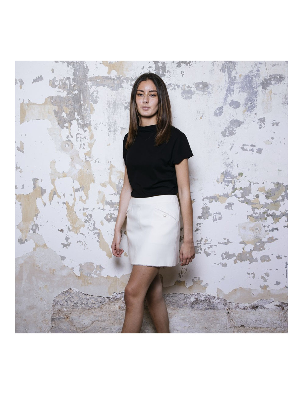 Jupe CHANEL t 38 en laine beige