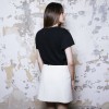 CHANEL short skirt in beige wool size 38FR