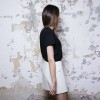 CHANEL short skirt in beige wool size 38FR