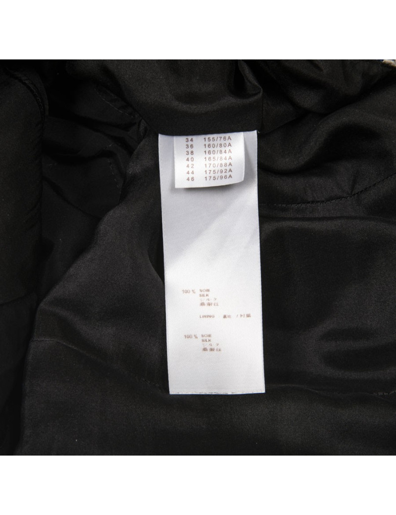 Robe LOUIS VUITTON T38 en soie imprimée bleue et blanche