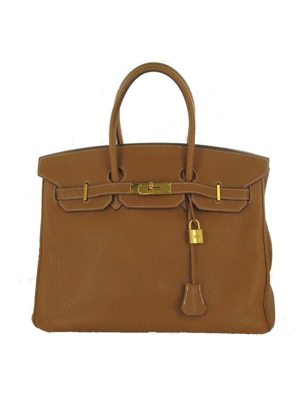 Birkin 35 HERMES Taurillon Clémence Gold