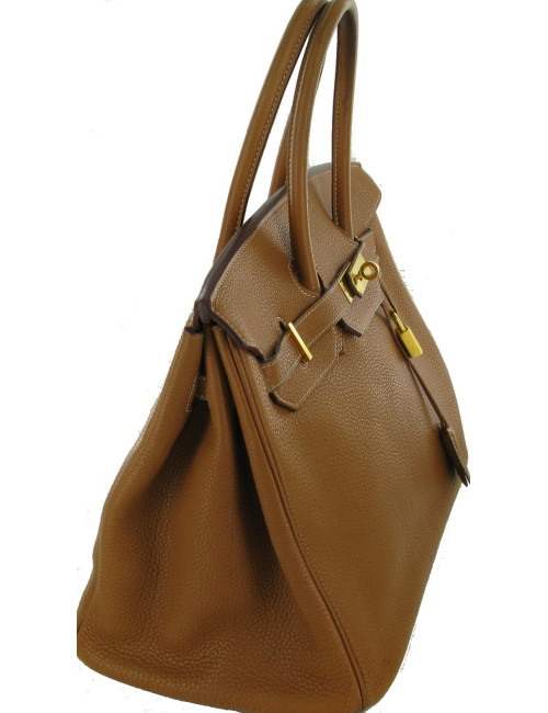 Birkin 35 HERMES Taurillon Clémence Gold