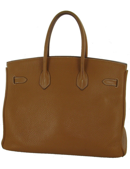 Birkin 35 HERMES Taurillon Clémence Gold