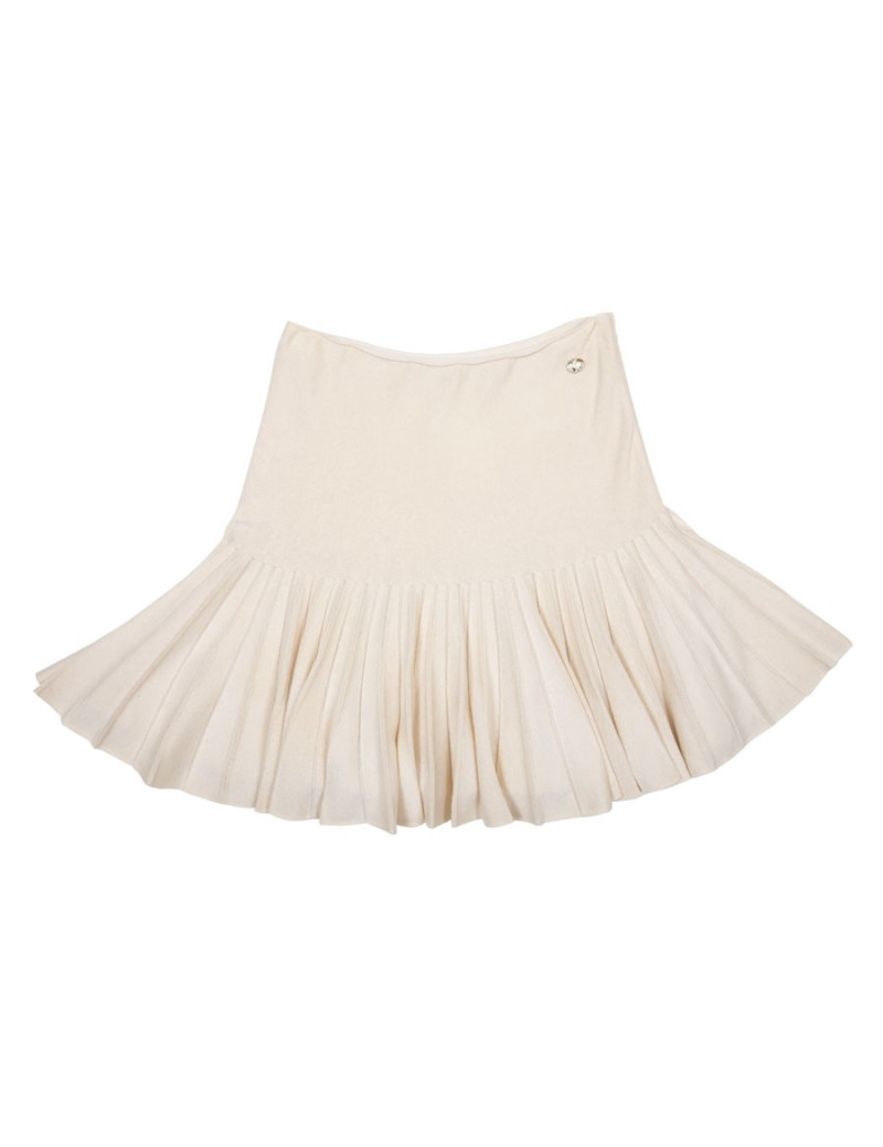 Jupe t 34 CHANEL laine et cachemire écrue