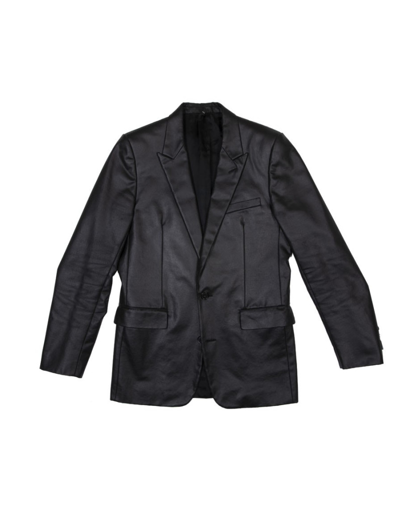 Blazer T   DIOR en toile enduite gris foncé