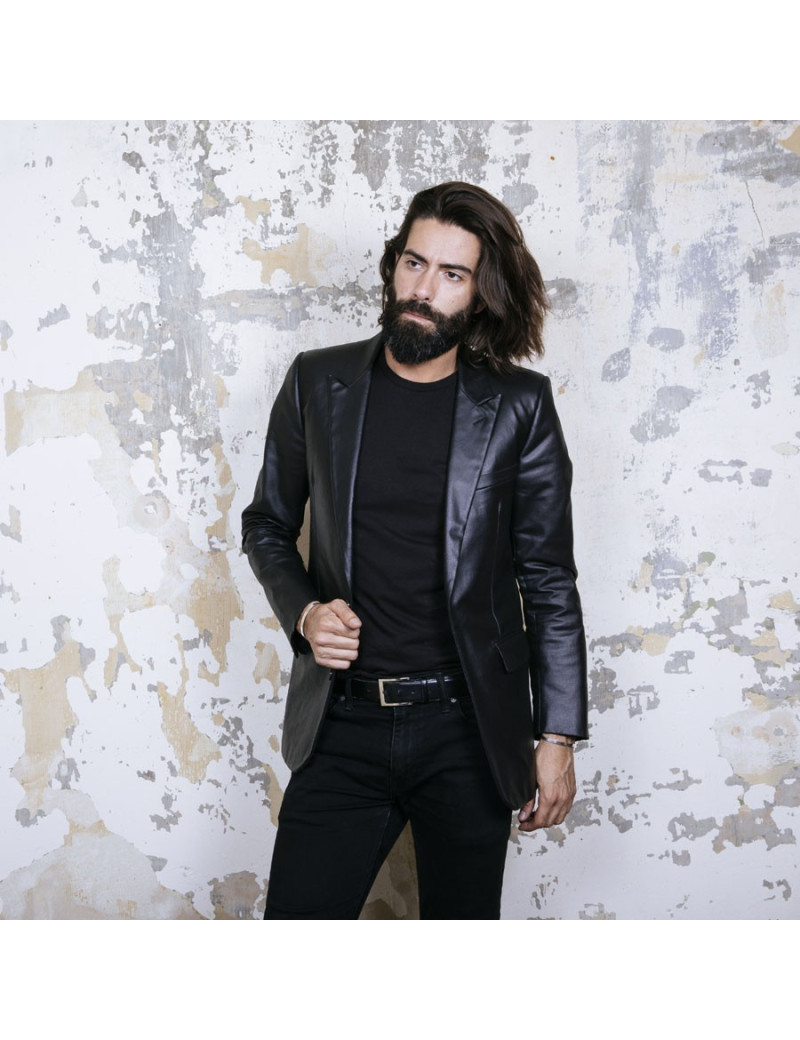 Blazer T   DIOR en toile enduite gris foncé