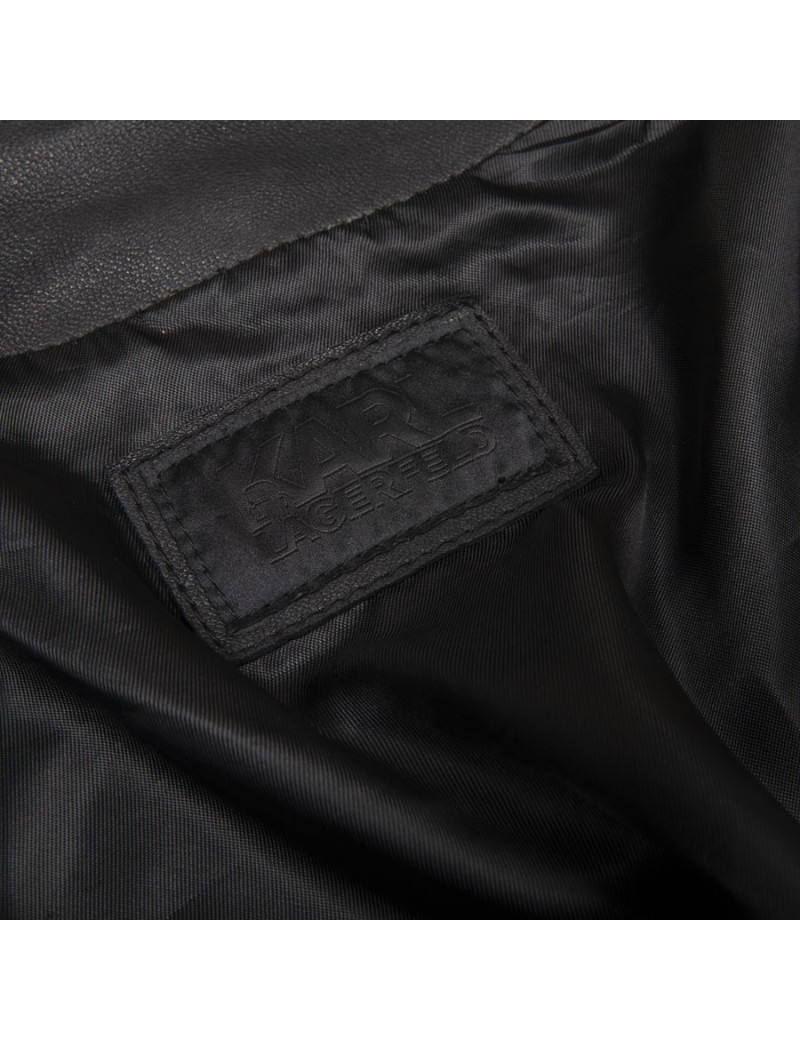 Perfecto T 48 KARL LAGERFELD en cuir noir zip