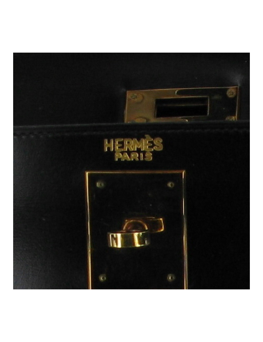 Kelly 25 HERMES vintage box noir
