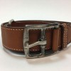 HERMES belt in gold barénia leather size 78