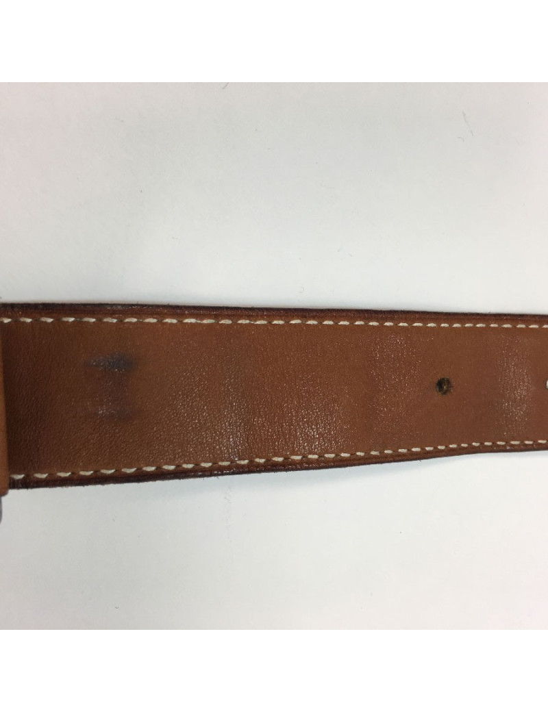 HERMES belt in gold barénia leather size 78