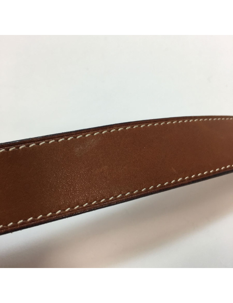 HERMES belt in gold barénia leather size 78