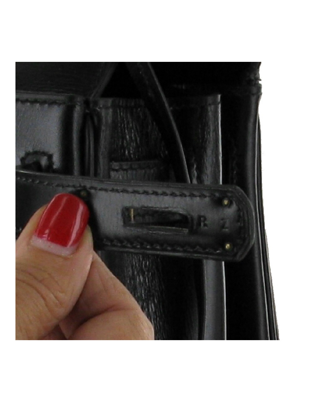 Kelly 25 HERMES vintage box noir