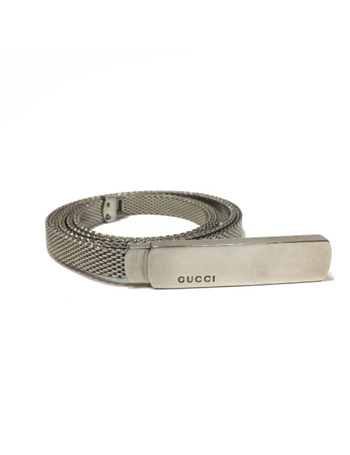 Ceinture GUCCI en acier argent