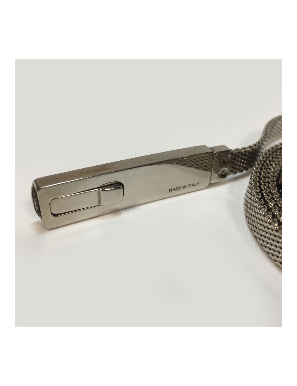 GUCCI silver-finish metal belt
