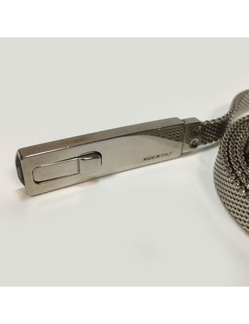 GUCCI silver-finish metal belt