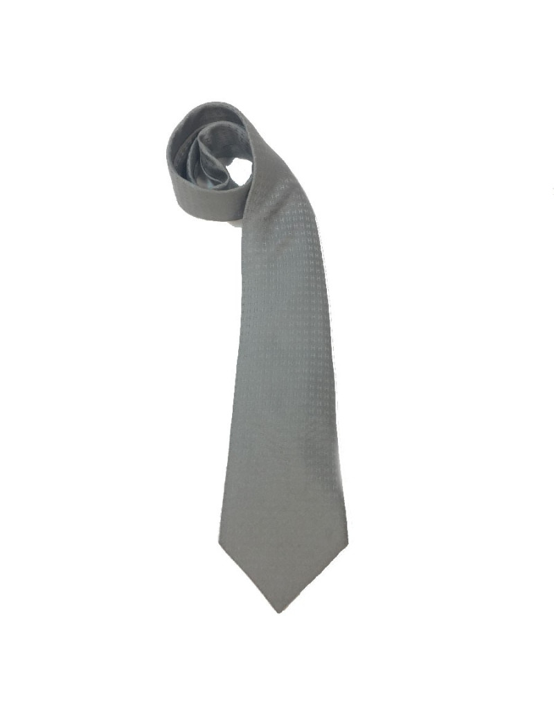 Cravate en soie grise attribuée à Hermès