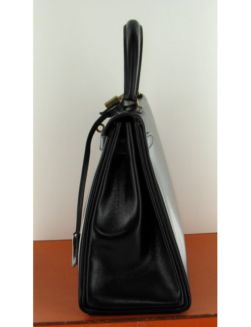 Kelly 25 HERMES vintage box noir