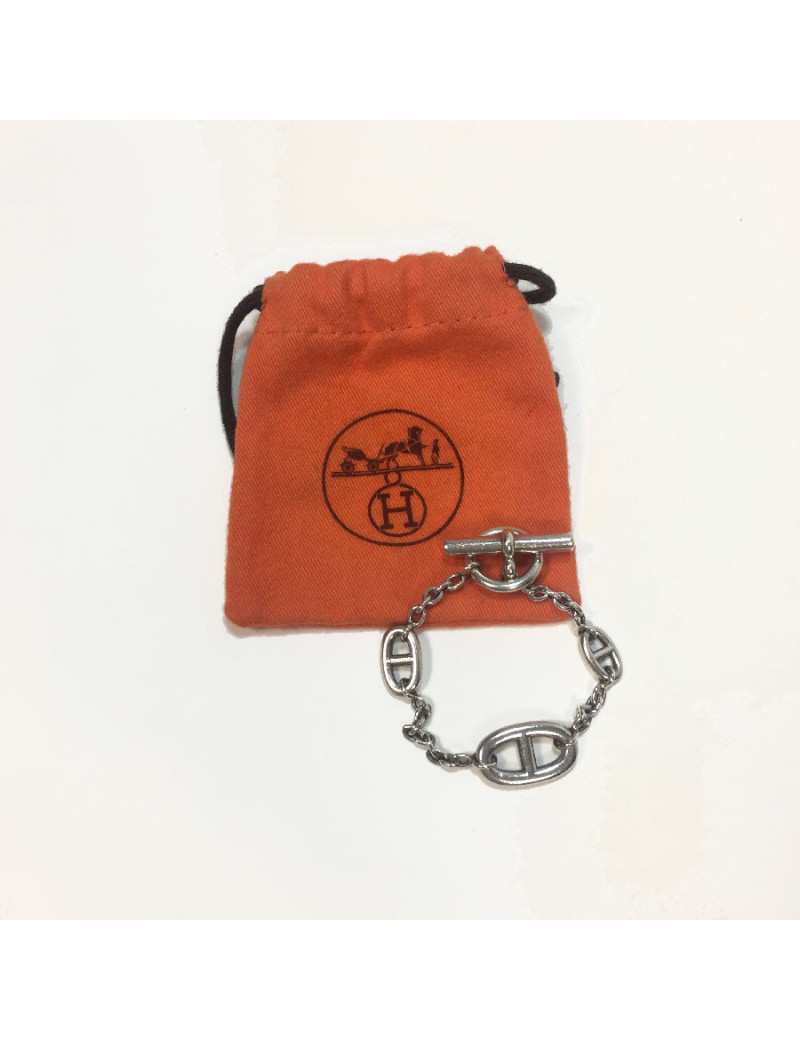 Bracelet HERMES chaîne d'ancre en argent