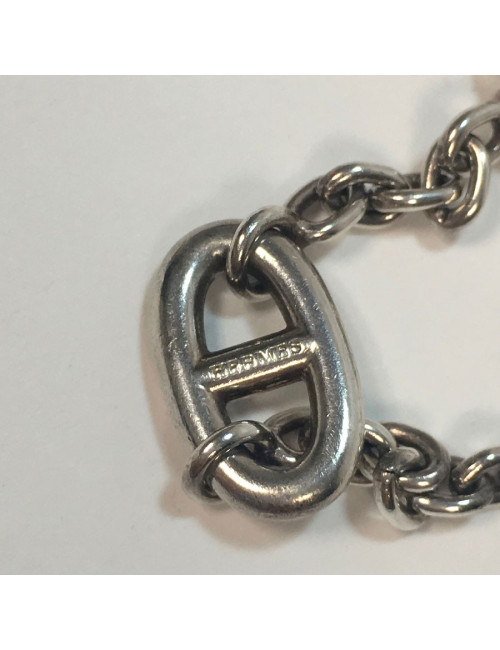 Bracelet HERMES Farandole chaîne d'ancre en argent