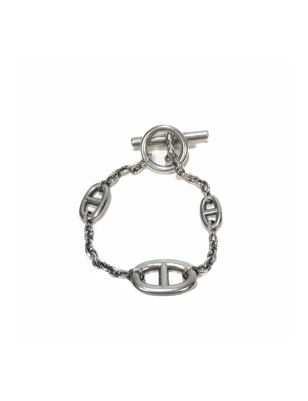 Bracelet HERMES Farandole chaîne d'ancre en argent