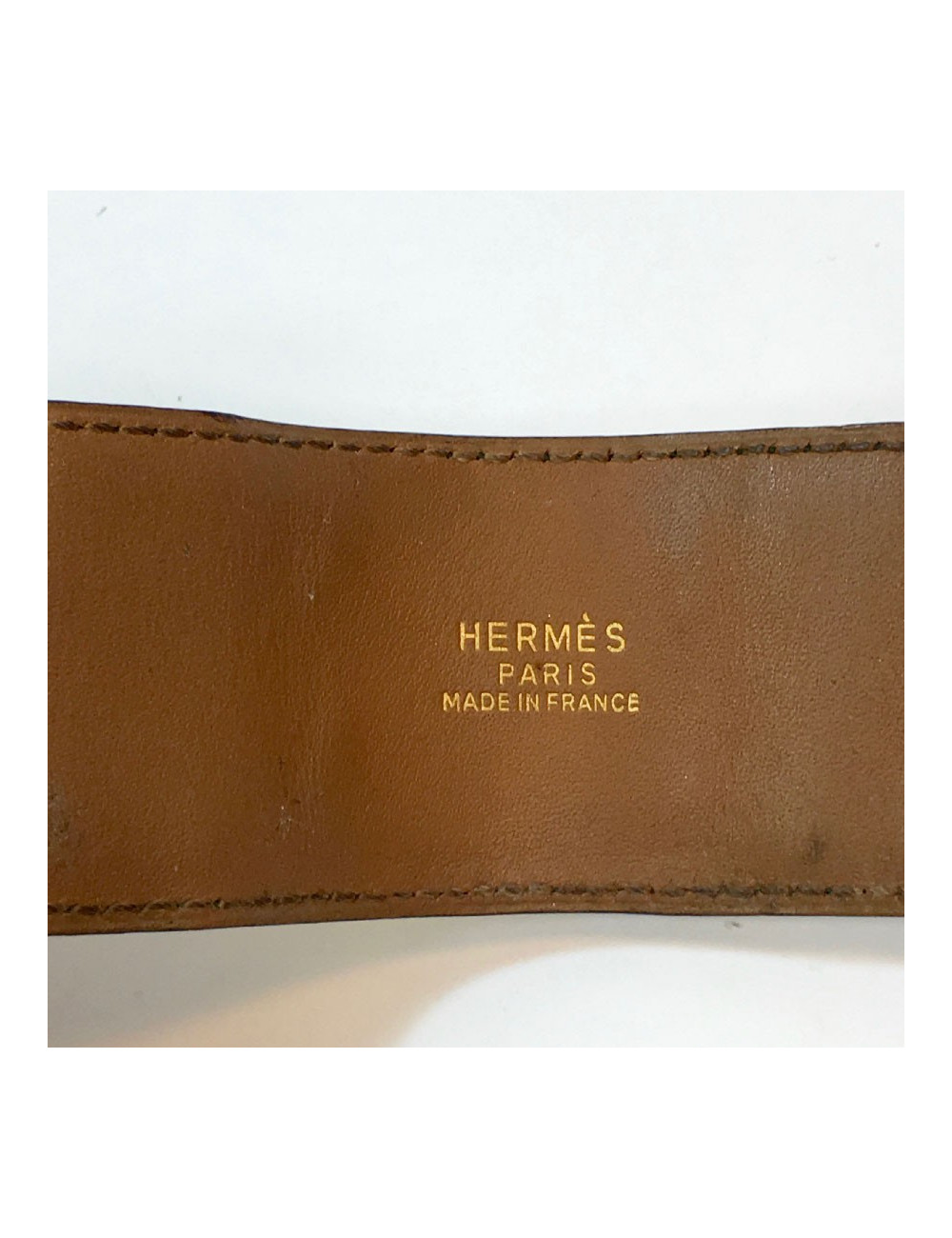 Manchette HERMES CDC en crocodile vert émeraude