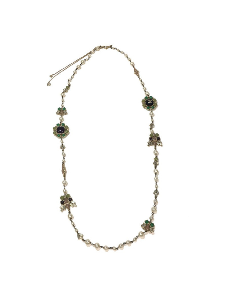 Sautoir CHANEL perles nacrés couture 