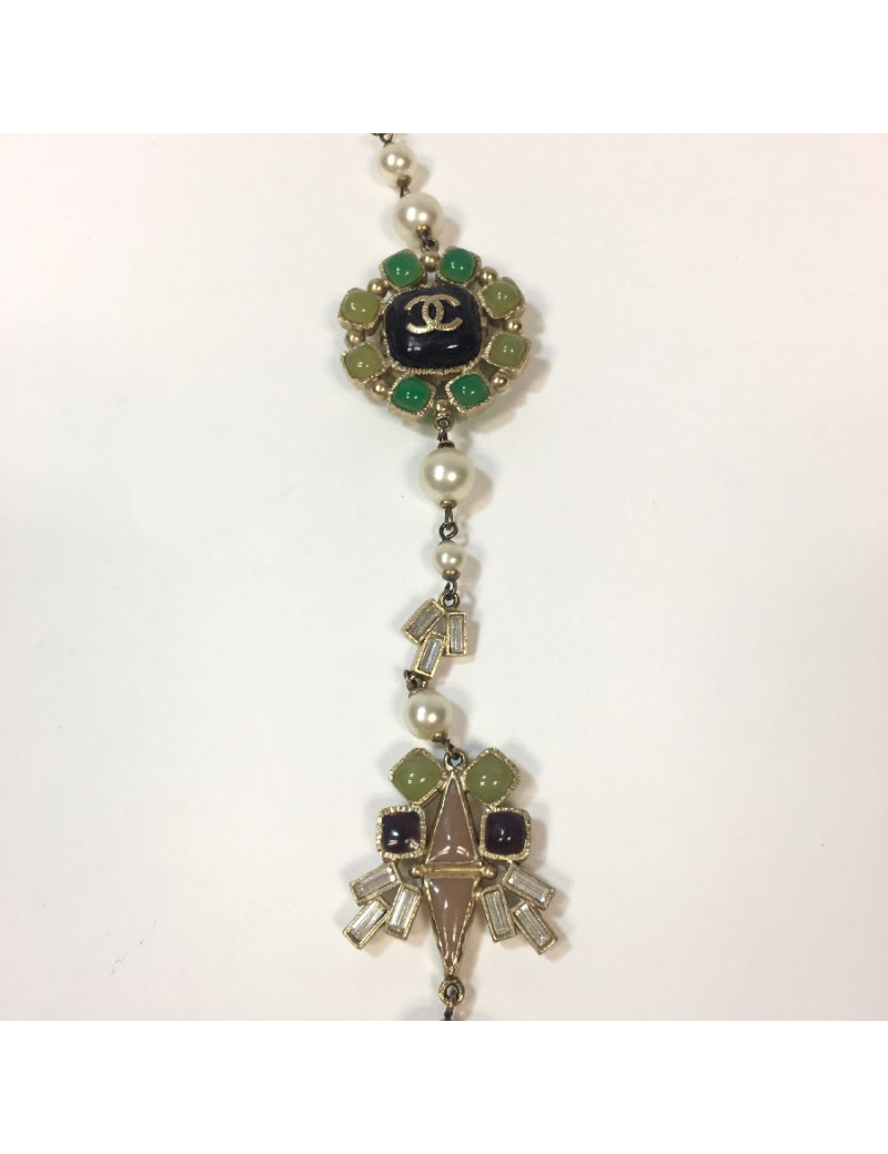 Sautoir CHANEL perles nacrés couture 