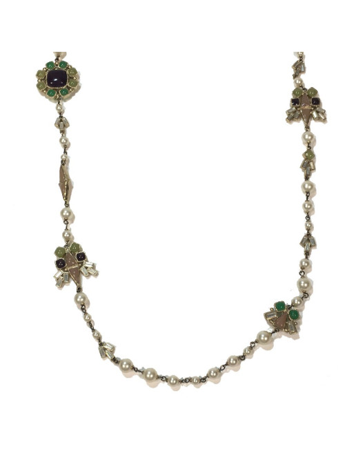 Sautoir CHANEL perles nacrés couture 