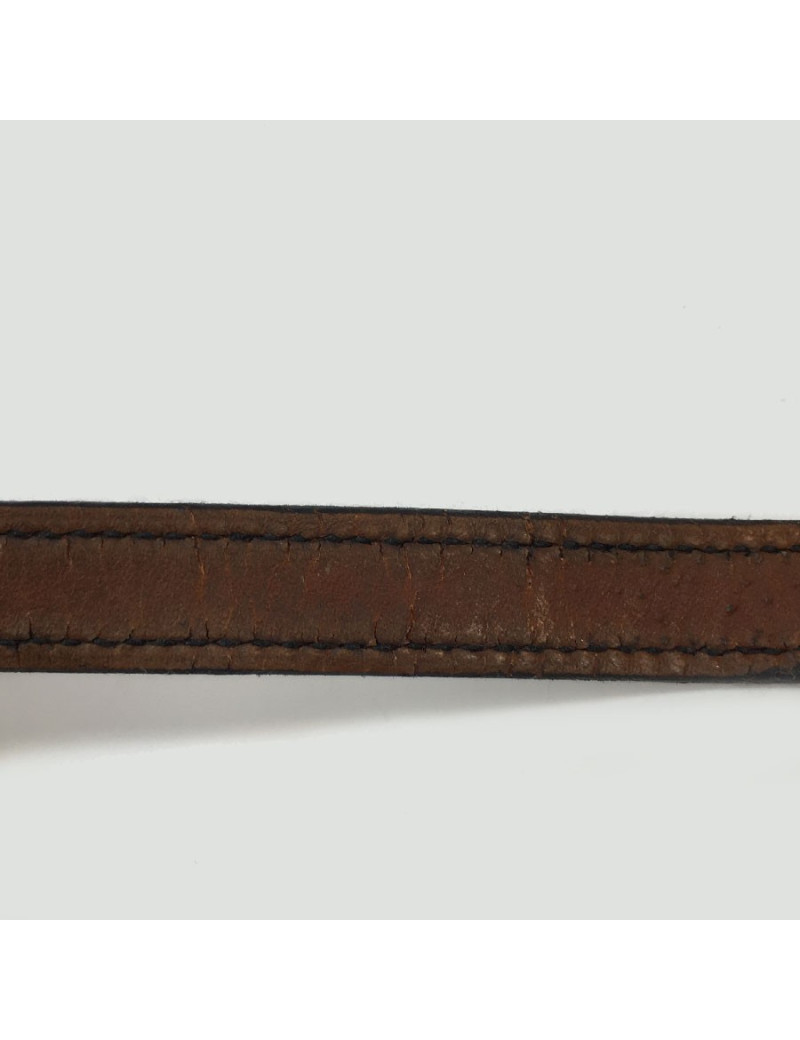 Montre HERMES Kelly II double tour en cuir noir