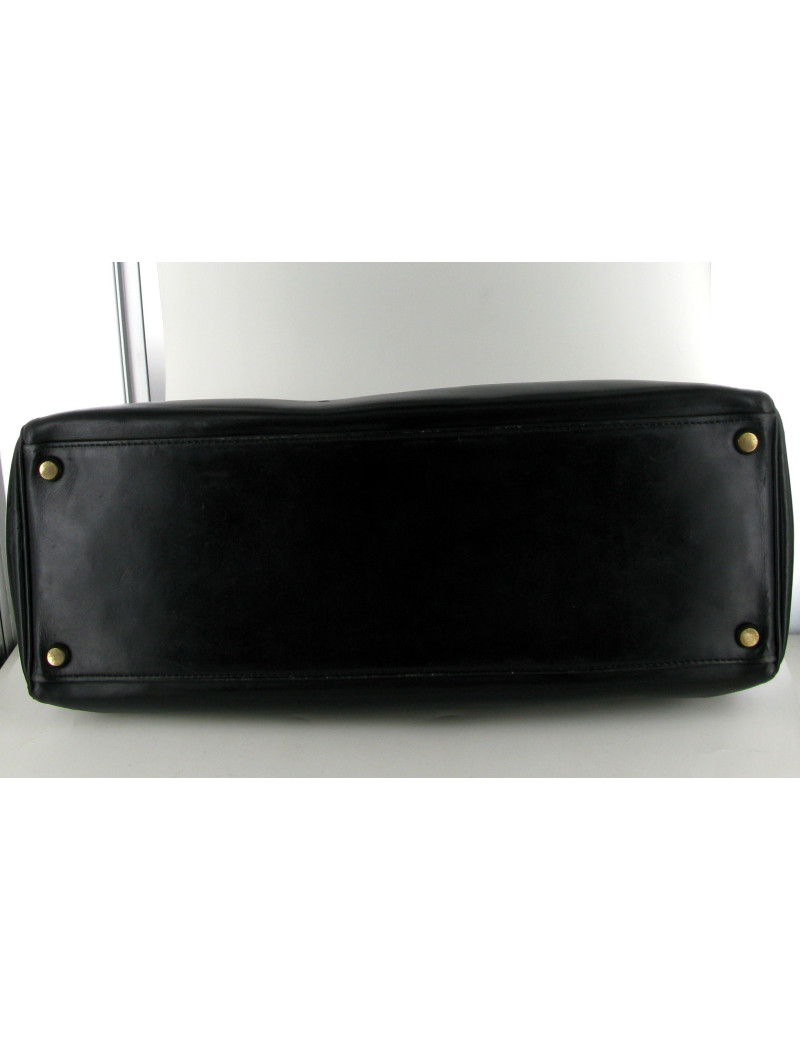Kelly 35 HERMÈS Vintage black box leather