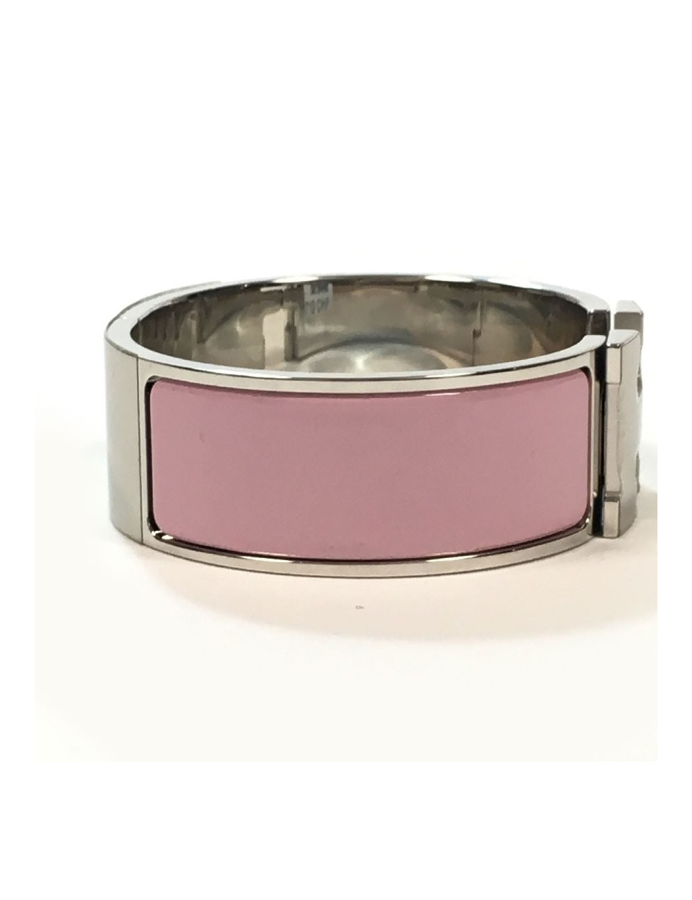 Bracelet clic clac HERMES émail violet PM