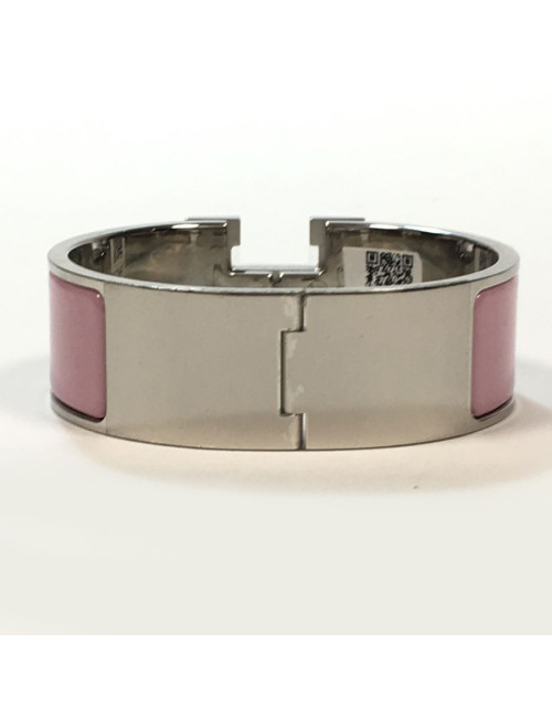 Bracelet clic clac HERMES émail violet PM