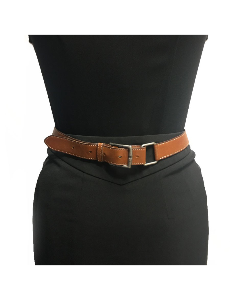 Ceinture HERMES T78 vintage en cuir veau barénia