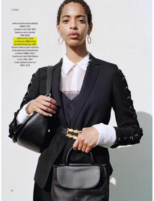 Ceinture T 72 HERMES reversinle boucle NOEUD MARIN