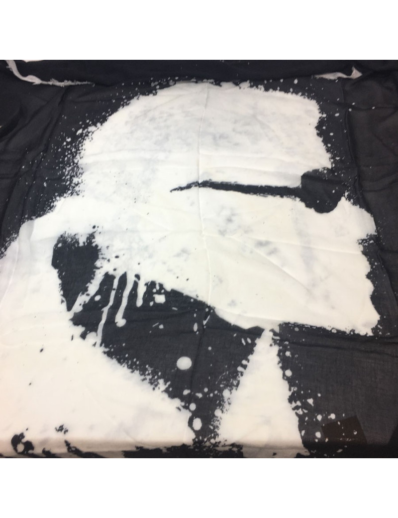 Echarpe KARL LAGERFELD noir et blanc