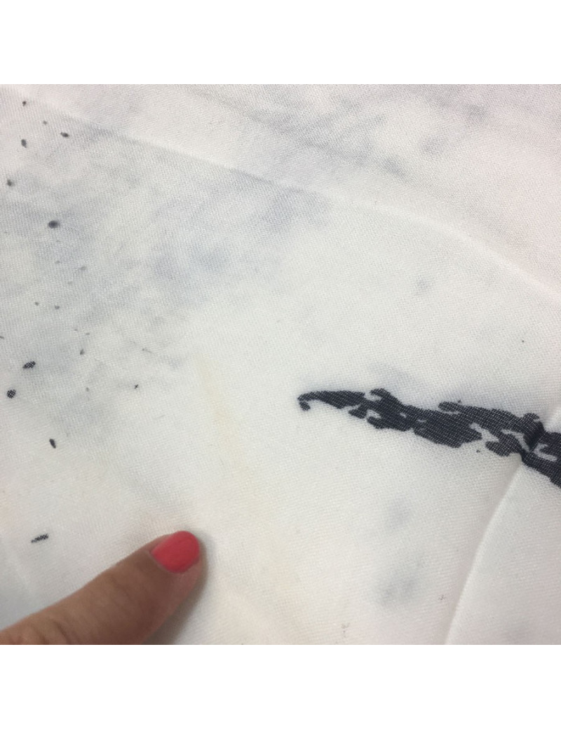 Foulard KARL LAGERFELD noir et blanc