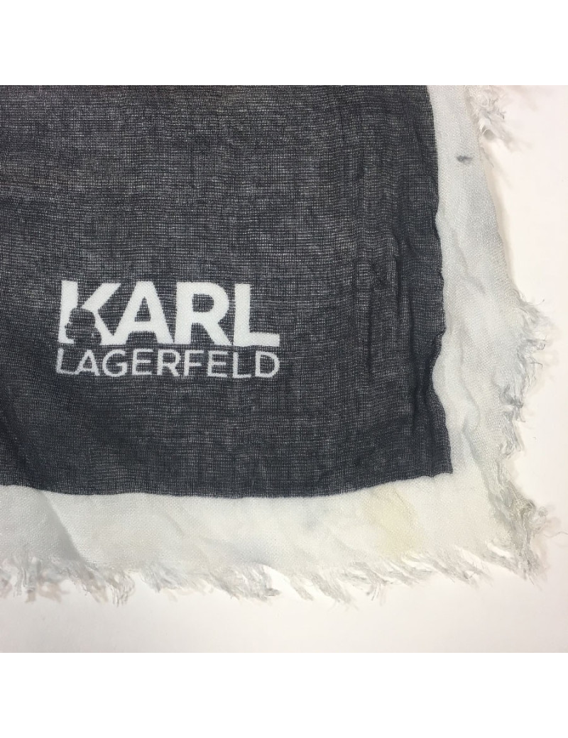 Echarpe KARL LAGERFELD noir et blanc