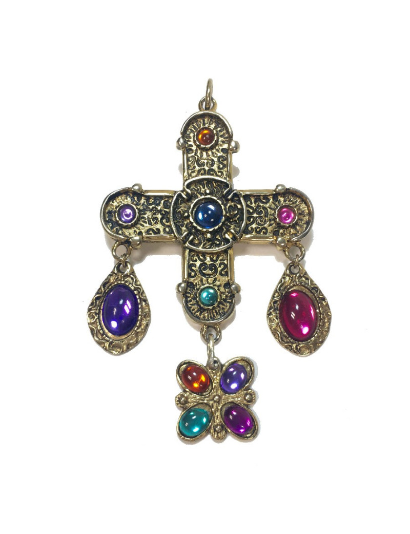 Broche pendentif Croix sans marque 
