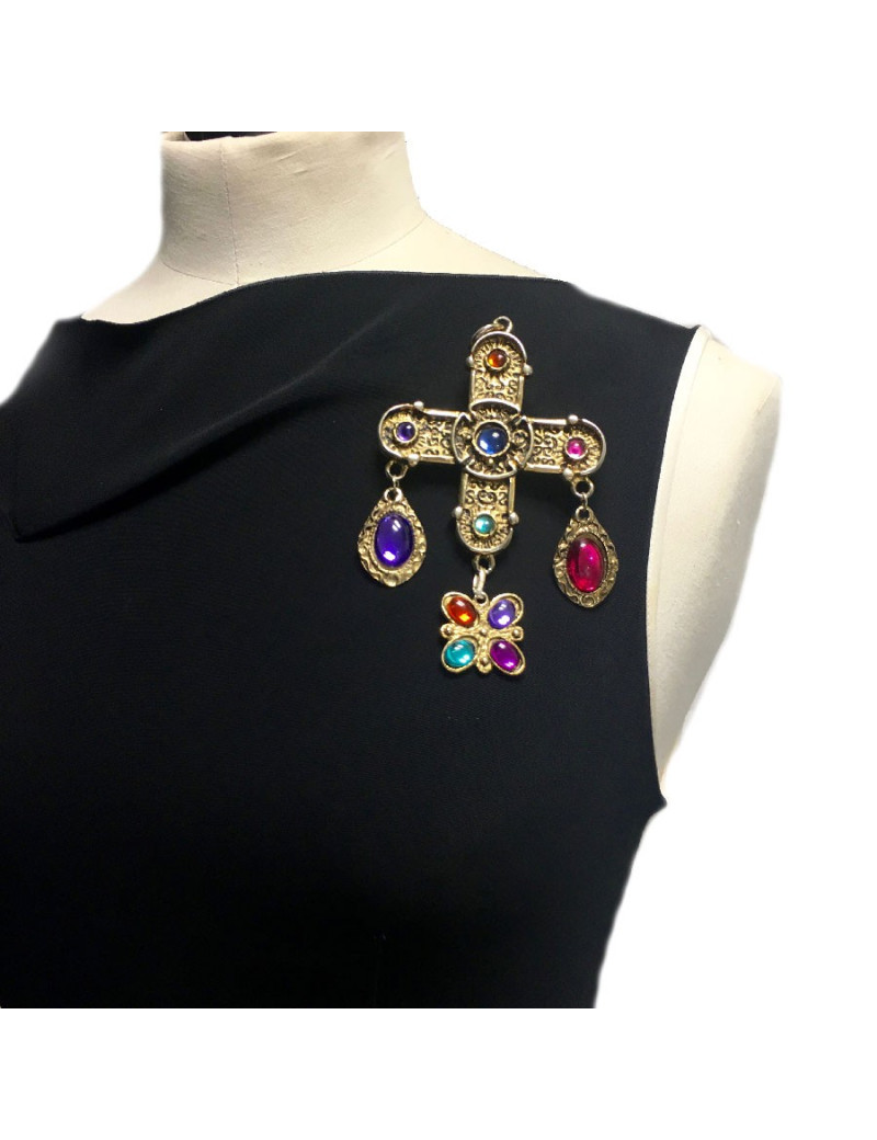 Broche pendentif Croix sans marque 