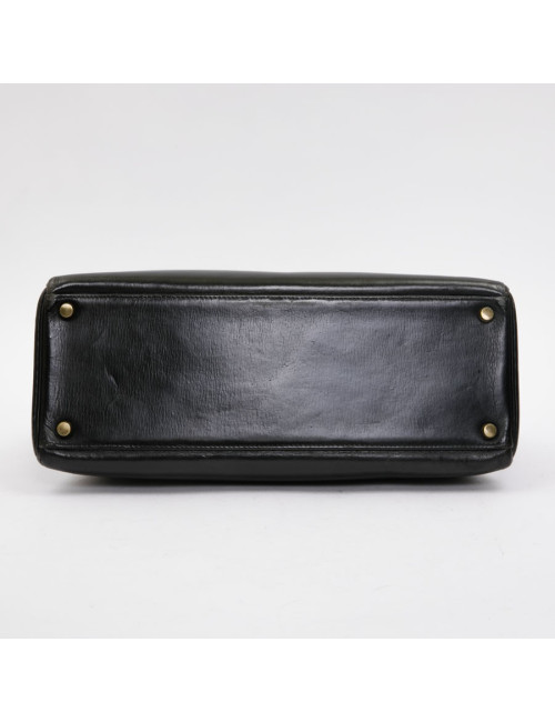HERMES vintage Kelly 32 bag in black box leather