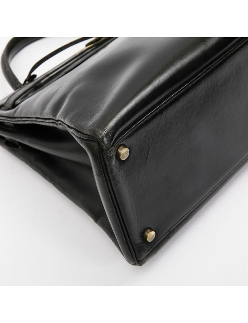  Kelly 32 HERMES Vintage box noir