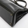 HERMES vintage Kelly 32 bag in black box leather