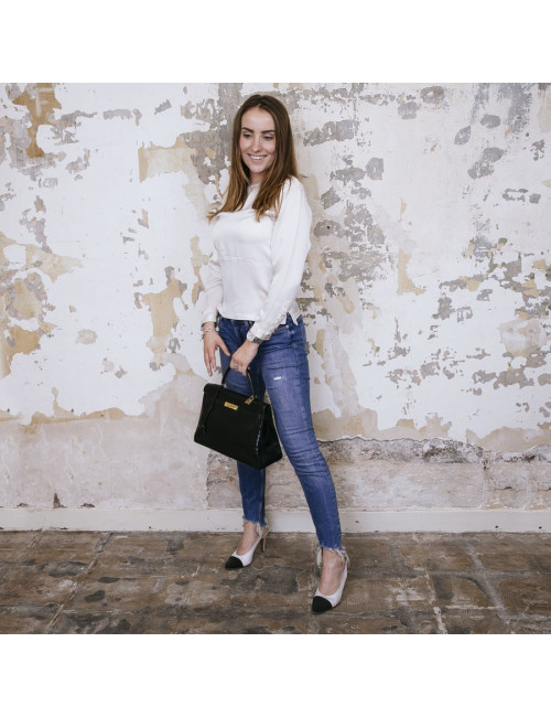 HERMES vintage Kelly 32 bag in black box leather